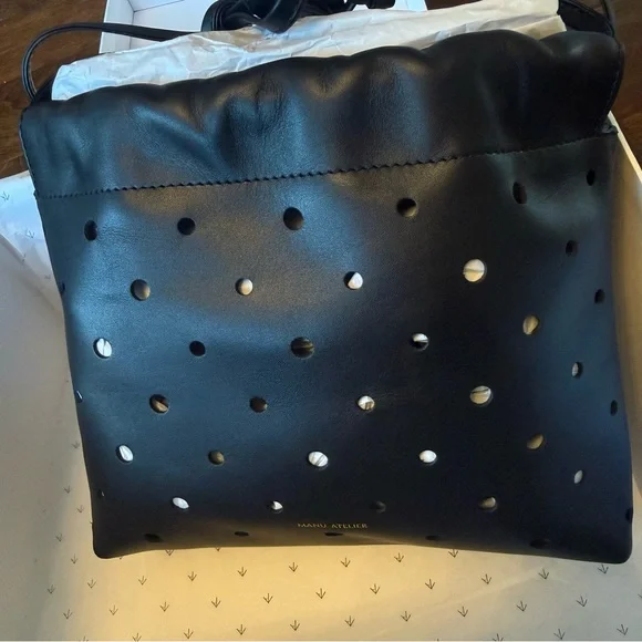 Romy Pouch Perforated Black Leather Bag - Sold Out. BNWT, in box. - Picture 5 of 10